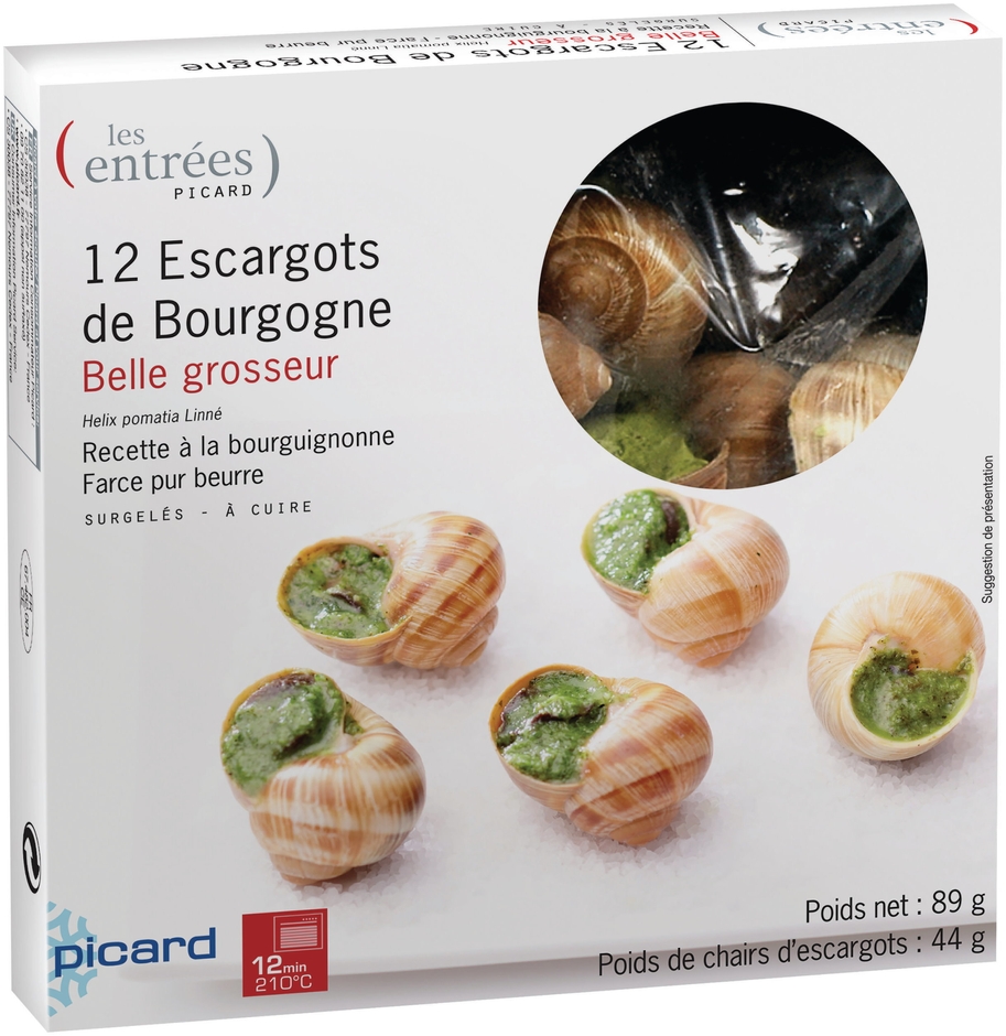 picard商品(冷凍エスカルゴ・ド・ブルゴーニュ)