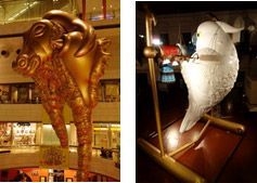 <展示作品(予定)>【左】フラグメンタ【右】鸚鵡図