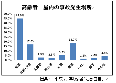 高齢者の事故発生場所