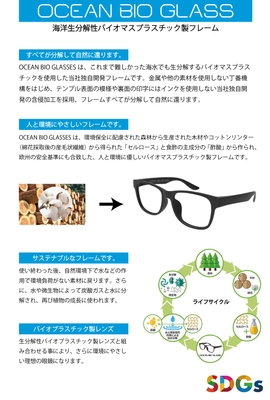 海洋分解性眼鏡パンフレット