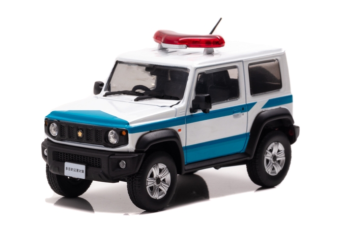 左前:RAI'S 1/43 スズキ ジムニー シエラ (JB74W) 2020 警察本部警備部機動隊多目的災害対策車両