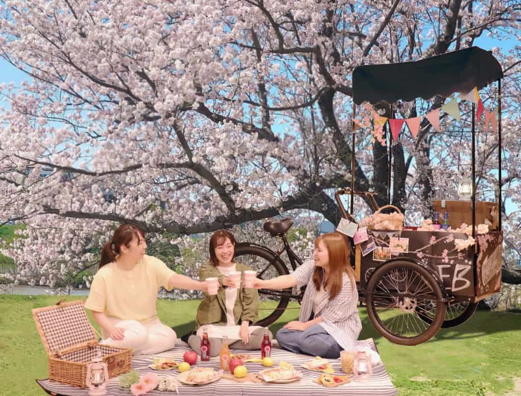 花台 BEB5土浦】世界初の「お花見カーゴバイク」登場｜対象期間：2021年3月