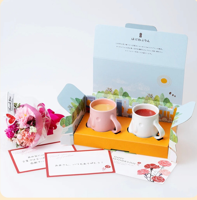 フェイクミニブーケ&母の日限定プリンセット(2個セット)