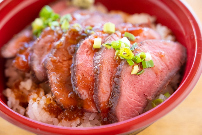 鹿ステーキ丼