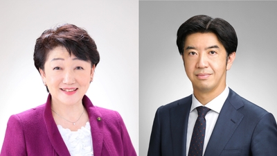 (左)仙台市長 郡 和子氏 (右)ブックオフ代表取締役社長 堀内 康隆