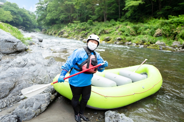 ウェットスーツや救命胴衣など必要なものはすべてレンタル可能です