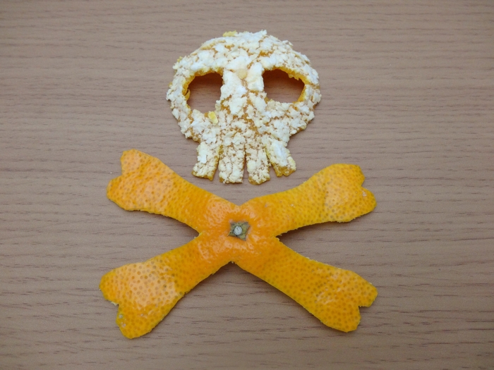 みかんの皮アート2