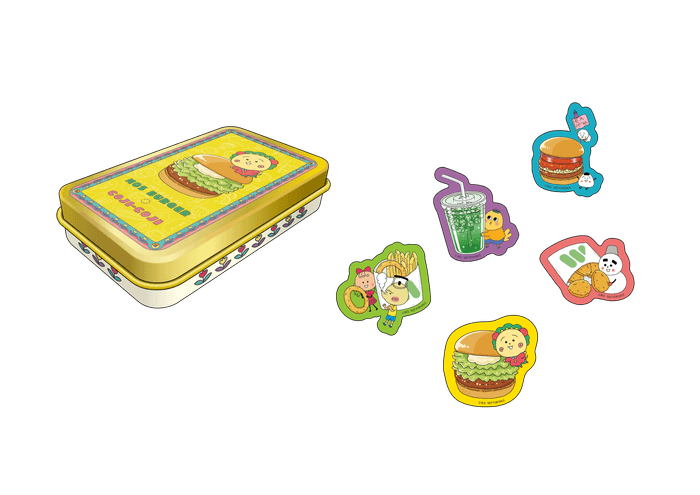 コジコジのシールいり かんケース