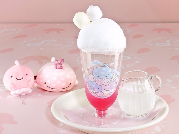 【じんべえさんとふうせんうお】 わたあめピンクジンジャーソーダ