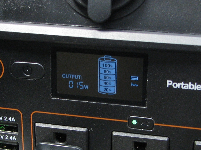 ポータブル電源 T700 残量メモリー2