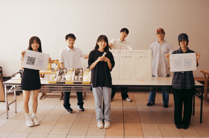 近畿大学東大阪キャンパス(21号館)にて開催したPOPUPイベントのデモンストレーションの様子