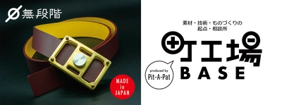 町工場3社の技術が集結！ 穴がないサスティナブルな『無段階調整革ベルト』を開発し 「第92回東京インターナショナル・ギフト・ショー」初出展 　2021年10月13日～15日　ブース番号：南棟4-T27-04