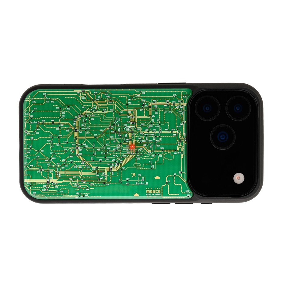 FLASH 東京回路線図 iPhone 17/18 Pro ケース　緑