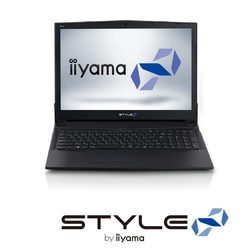 iiyama PC、「STYLE∞（スタイル インフィニティ）」より モバイル向けのGeForce(R) MX150と第7世代Core(TM) i7を搭載した15型フルHDノートパソコンを発売