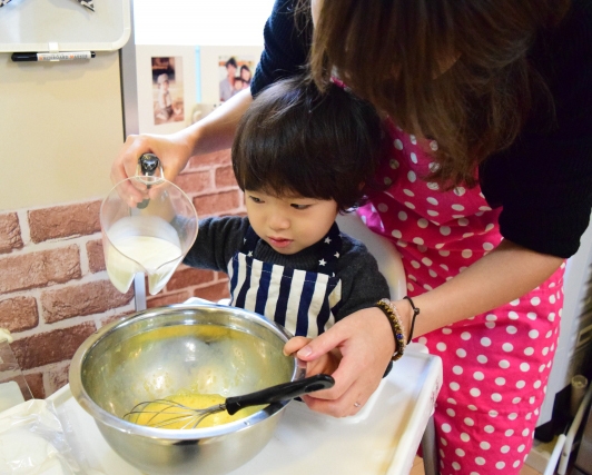 お子さんとお好きな場所でクッキング