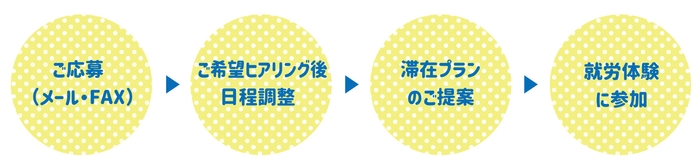 お申し込みからプログラム実施までの流れ