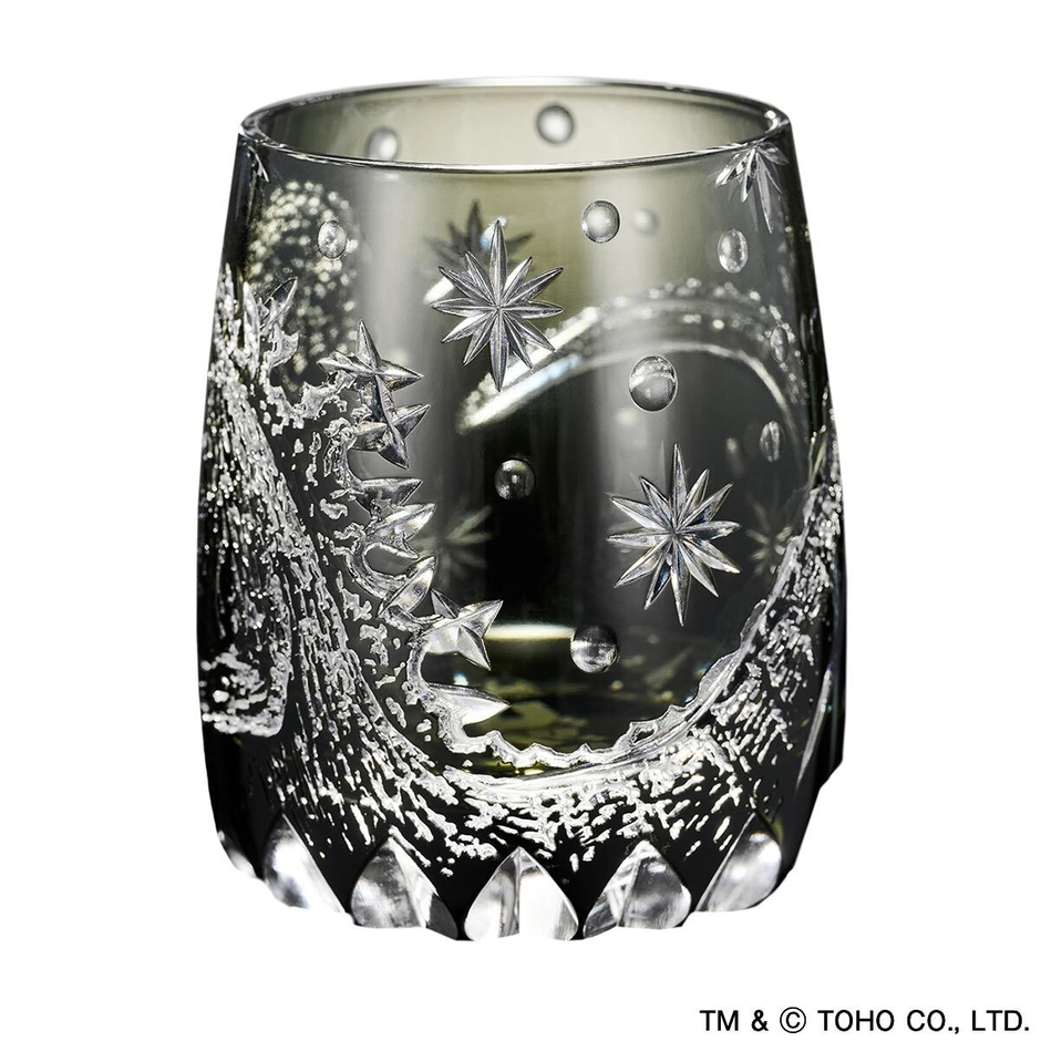 ゴジラ江戸切子グラスカット２