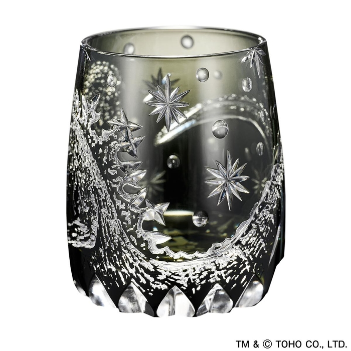 ゴジラ江戸切子グラスカット2