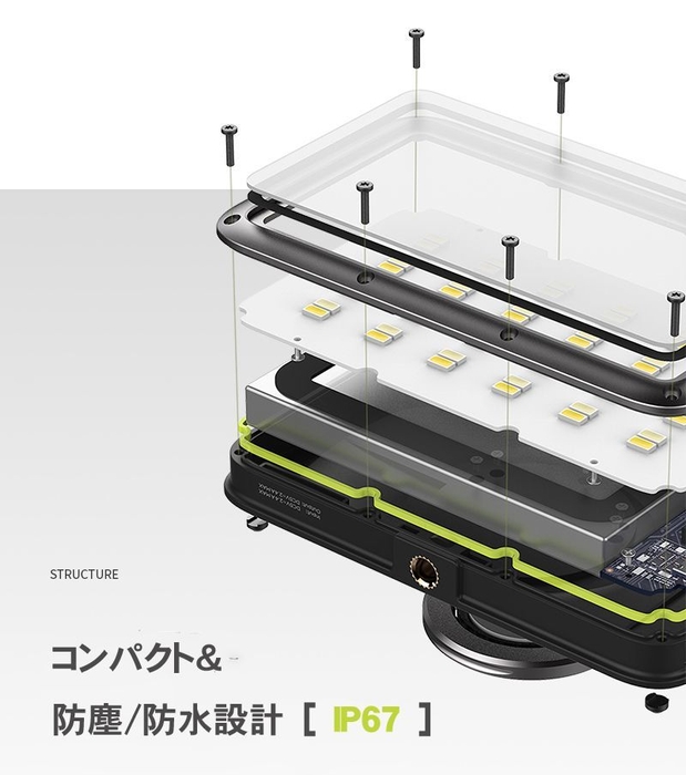 LUMENA II コンパクト&防塵防止設計