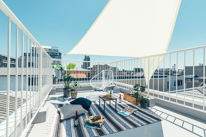 ストック(既存建物)最大の魅力であった屋上。