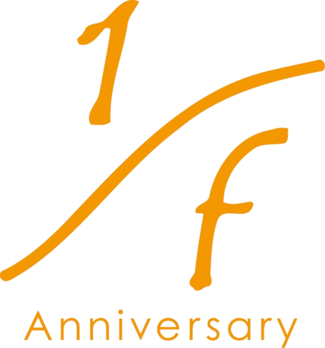 【記念の結晶 1/f エフブンノイチ】ロゴ