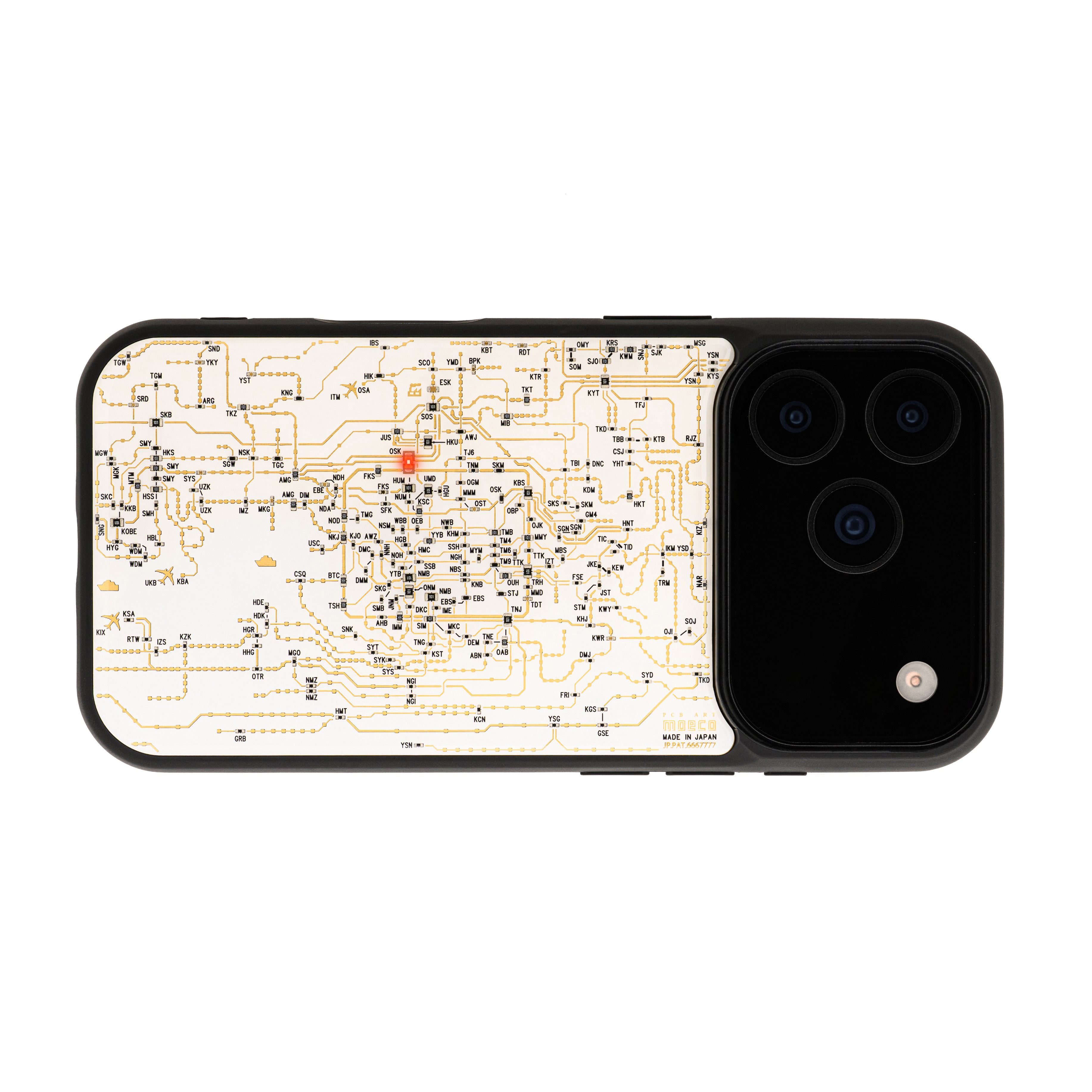 FLASH 関西回路線図 iPhone 17 Proケース 白