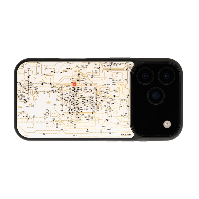 FLASH 関西回路線図 iPhone 17 Proケース 白