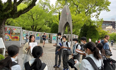 近畿大学附属広島中学校東広島校の3年生が平和学習を実施　広島の歴史や当時の人々の生活について理解を深める