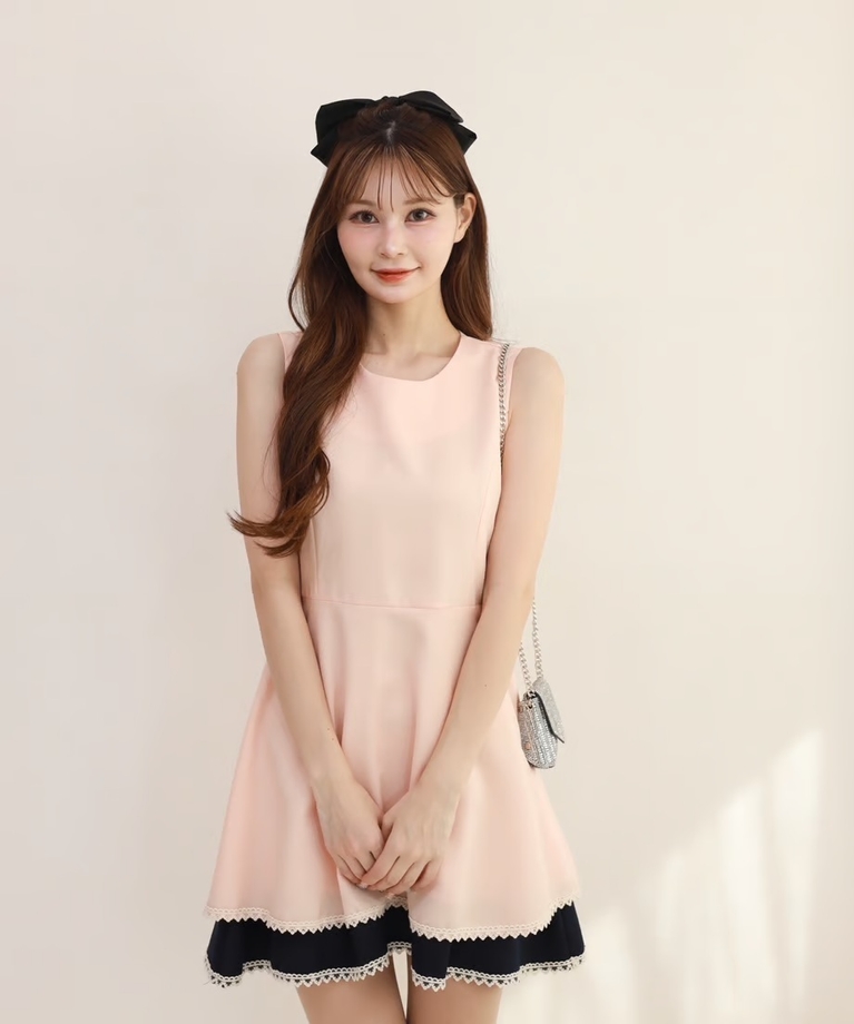 フレアーミニワンピース