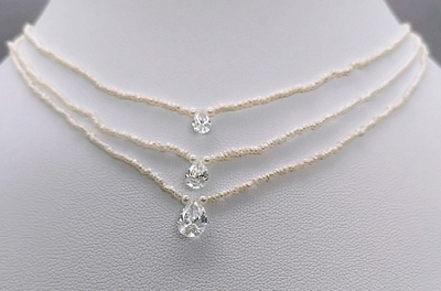 0.3ct, 0.50ctと1.00ctsを並べてみました。