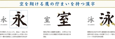 「翔鷹楷書」漢字のデザイン