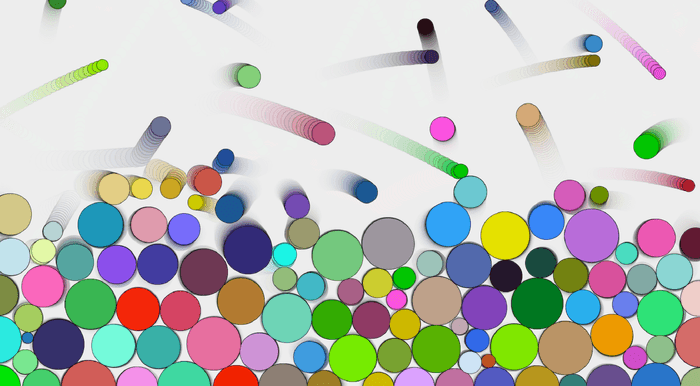 物体の運動シミュレーションの例