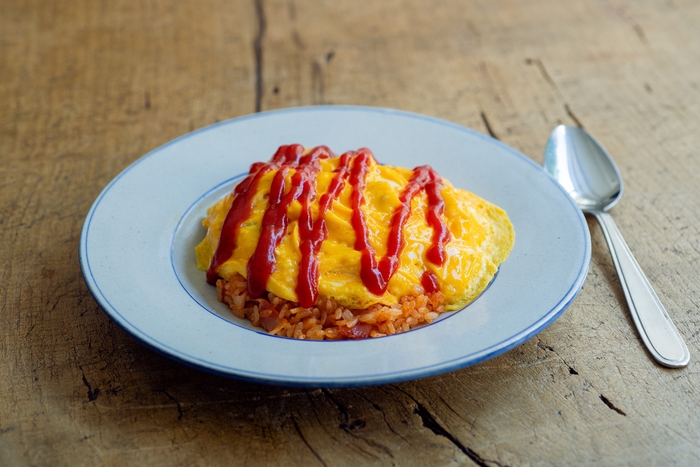 焦がし塩麹のオムライス