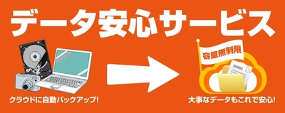お客様のIT機器を安心してお使いいただける月額会員サービス 「プラチナITパスポート」に、容量無制限でデータをバックアップできる 「データ安心サービス」が新登場！ 