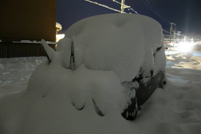 大雪の香住