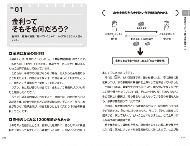 金利は、経済が活発に動いていくために、なくてはならない大切なしくみです。