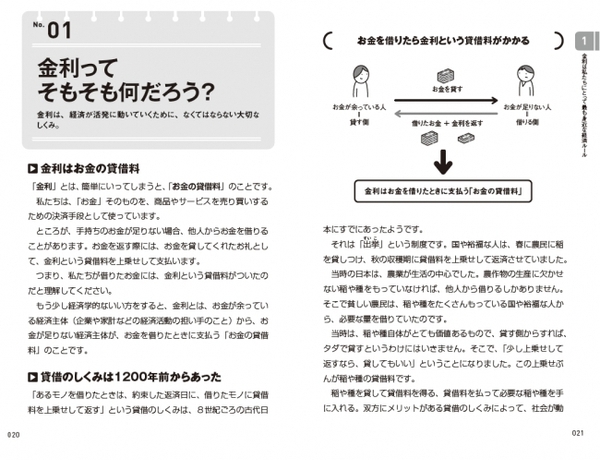 金利は、経済が活発に動いていくために、なくてはならない大切なしくみです。