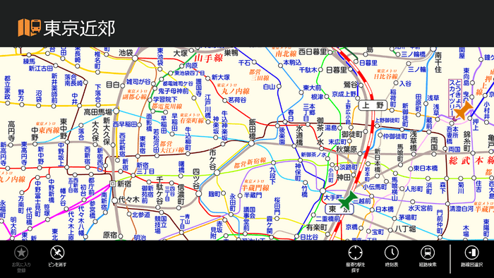 路線図表示例