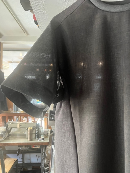 袖は最近のお気に入り素材