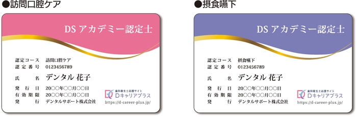 DSアカデミー 認定カードデザイン
