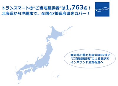 ご当地翻訳者は全国47都道府県に総勢1,763名