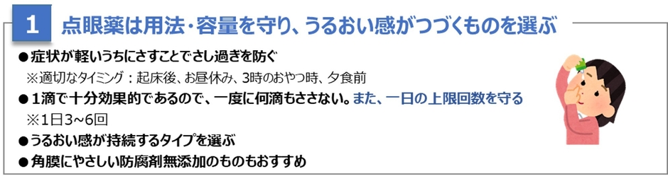 ケア方法1 目薬