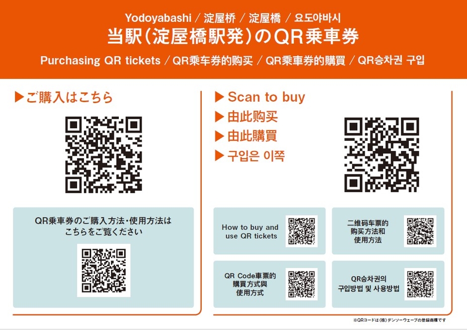 (掲出ステッカーイメージ:淀屋橋駅)