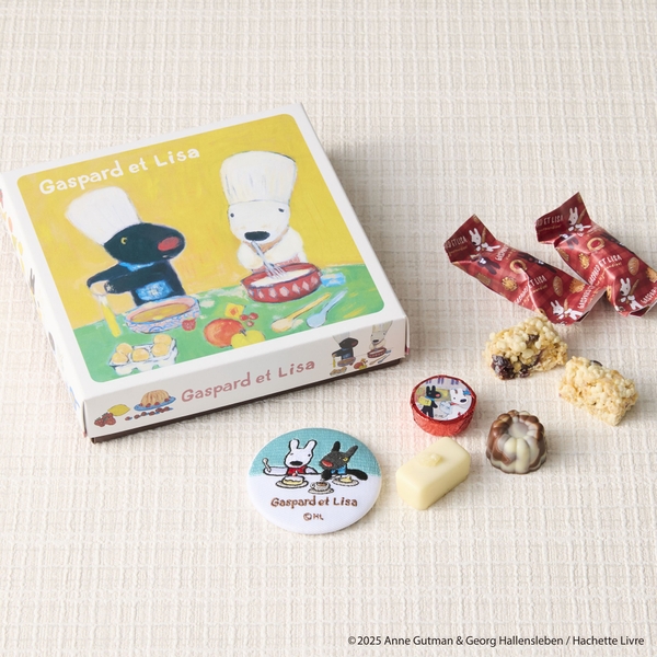リサとガスパールのパティシエボックス（缶バッジ入り）