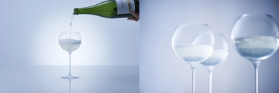 スパークリング日本酒「awa酒」(あわさけ)の協会が オリジナル専用グラスを開発！3月24日(水)より発売！ シャンパングラスとは違う、 丸くて可愛らしい日本の伝統工芸の泡グラス