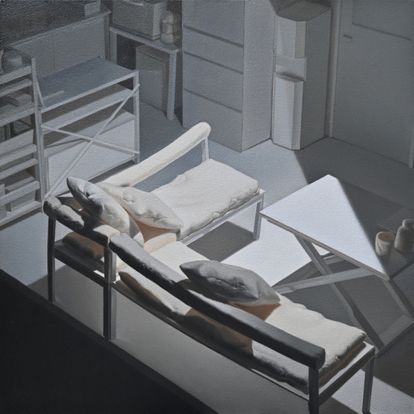 “Room” 2025 455×455mm oil on panel