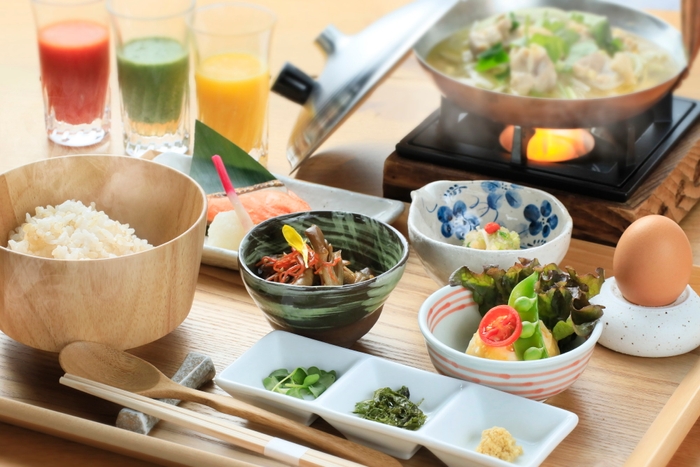 体の中から温まる親子丼朝食