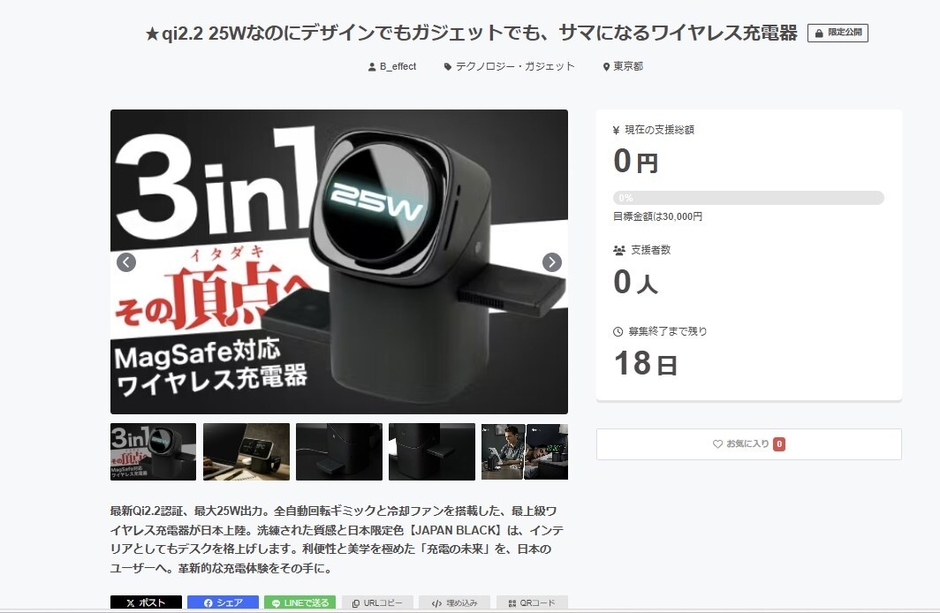 CAMPFIRE出品画像