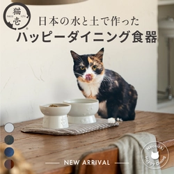 累計260万個突破！猫壱が手がける大人気猫用食器に ファン待望のMade in Japan商品が新登場！ 岐阜県多治見市で100年以上の歴史を持つ製陶所で誕生