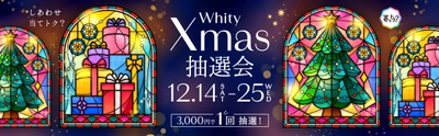 大阪・梅田の地下街「ホワイティうめだ」で 豪華ペア旅行・4Kテレビなどが当たる 『Whity Xmas抽選会』を2024年12月14日～25日に開催！